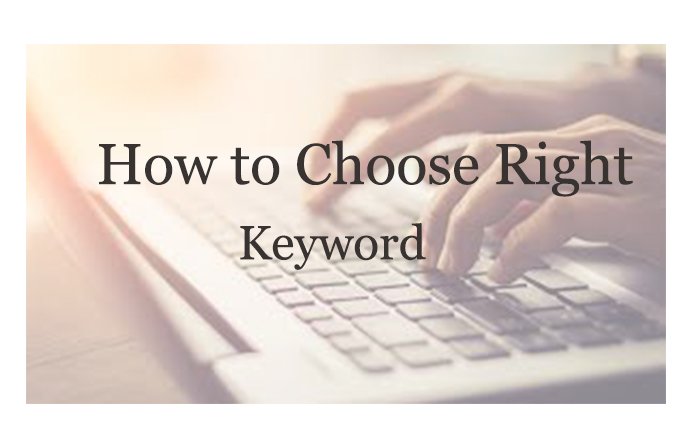 How to choose a right keword